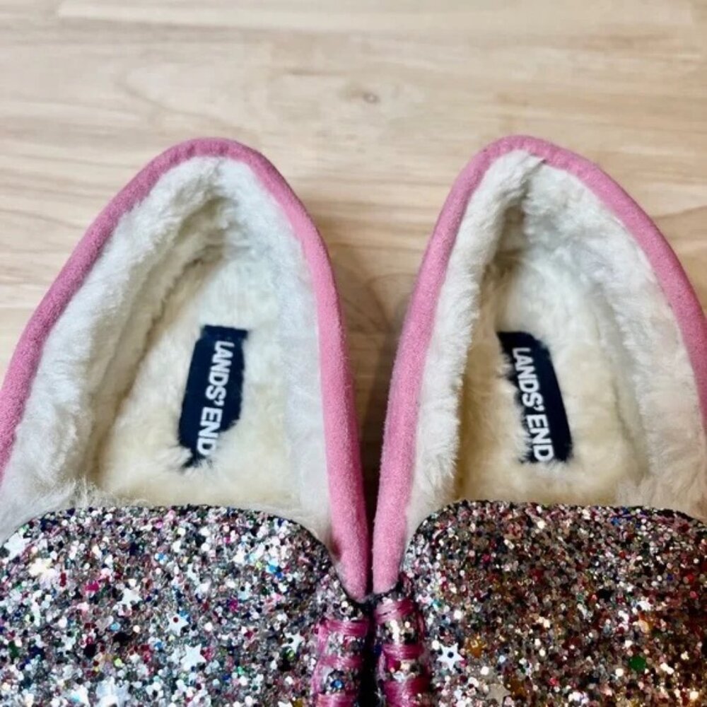🥿 Land's End Kids' Moccasin Slippers – Size 12 – Excellent Condition! - Picture 10 of 11